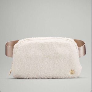 Lululemon Cream Sherpa Belt Bag